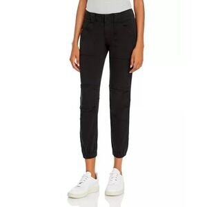 FRAME Moto Jean Joggers, Washed Black, Mid Rise, Size 30